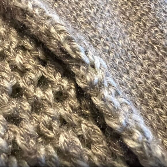 Culture Phit Wool Blend Tan Beige Thick Knit Open Cardigan Women's size Large - Picture 5 of 11